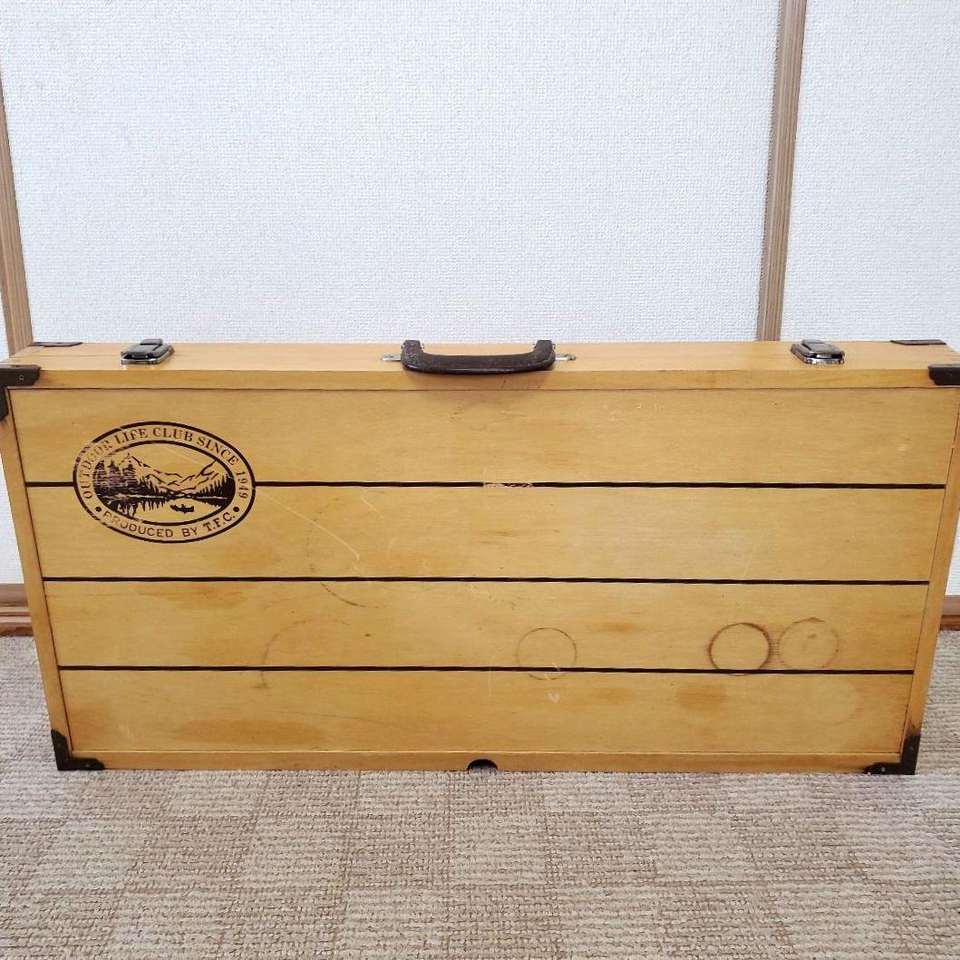 【アウトドア】OUTDOOR LIFE CLUB 簡易組み立てテーブル椅子セット