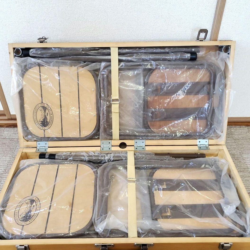 【アウトドア】OUTDOOR LIFE CLUB 簡易組み立てテーブル椅子セット