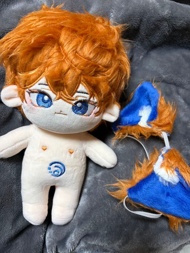 原神 タルタリヤ 着せ替えぬいぐるみ＋缶バッジ＋ぬい服