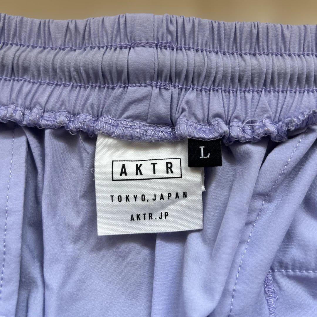 AKTR バスケット　ハーフパンツ　パープＬ