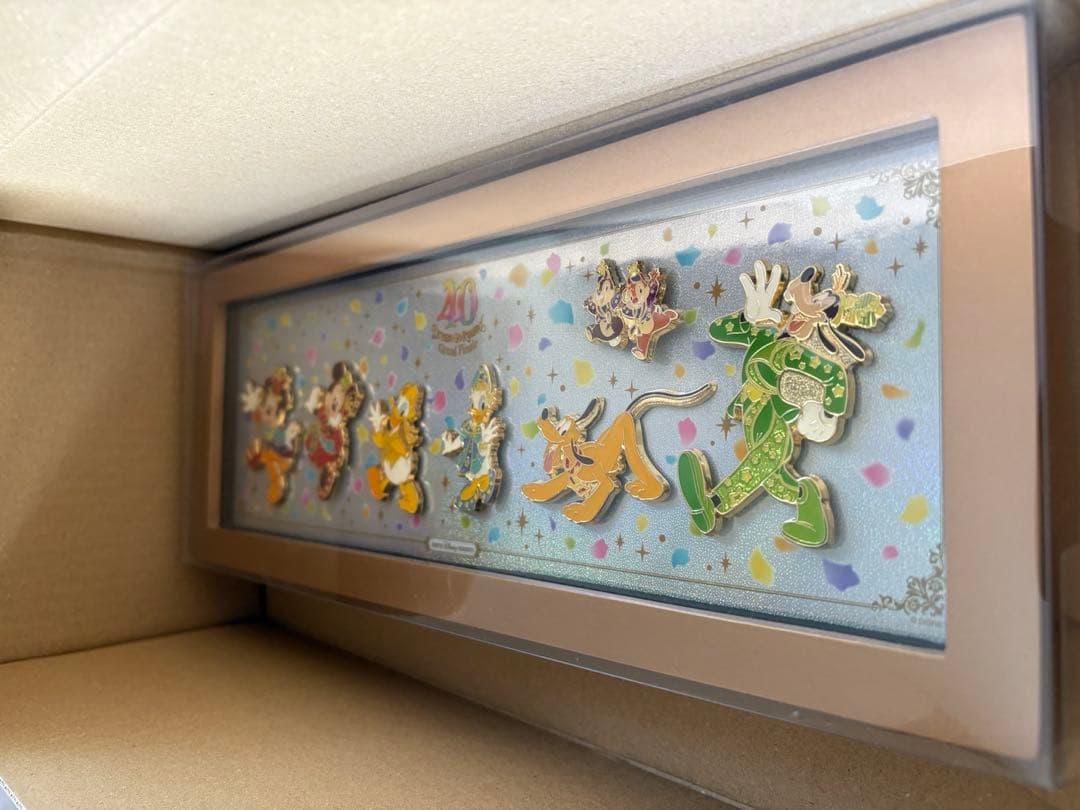ディズニー　40周年　ピンバッジセット　ハモカラ　新品