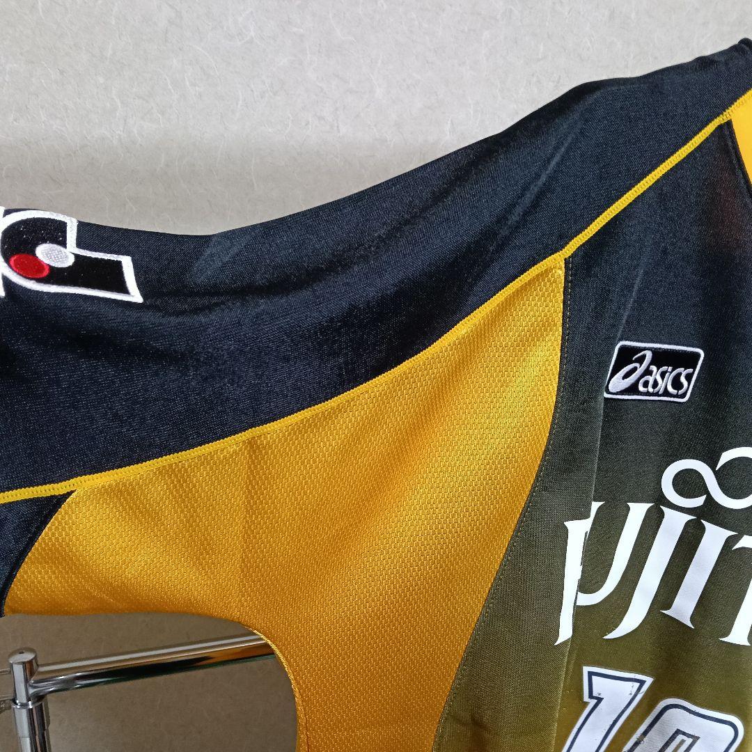 【激レア】アシックス製 川崎フロンターレ 別注ユニフォーム／支給品／黄黒／L