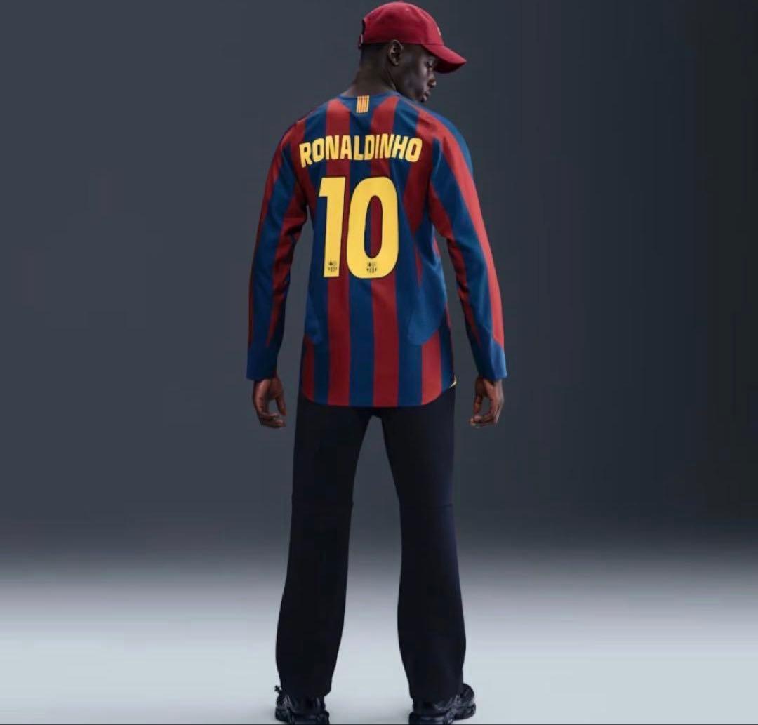 FCバルセロナ 05-06 長袖リイシュー NIKE #10 ロナウジーニョ