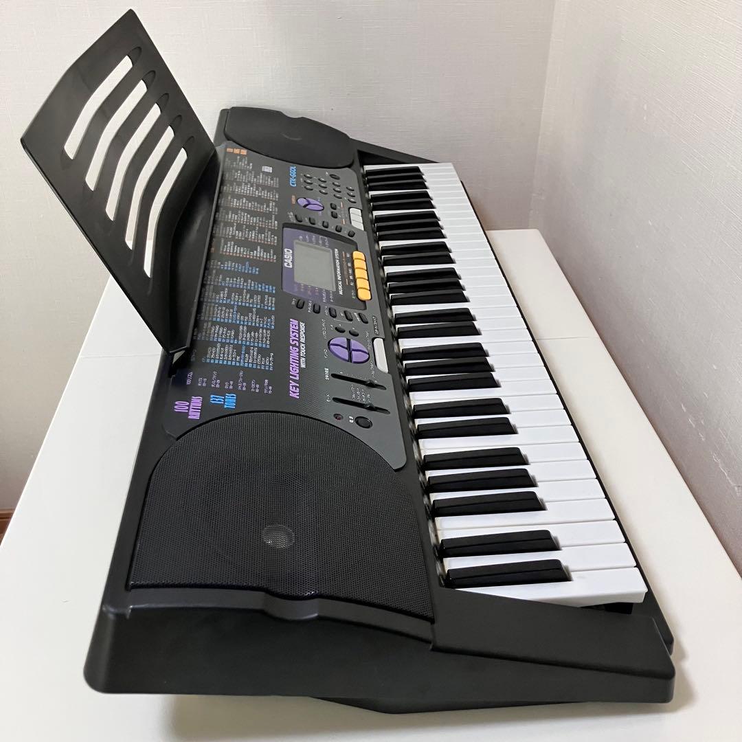 【動作良好】 CASIO CTK-660L キーボード 光ナビゲーション