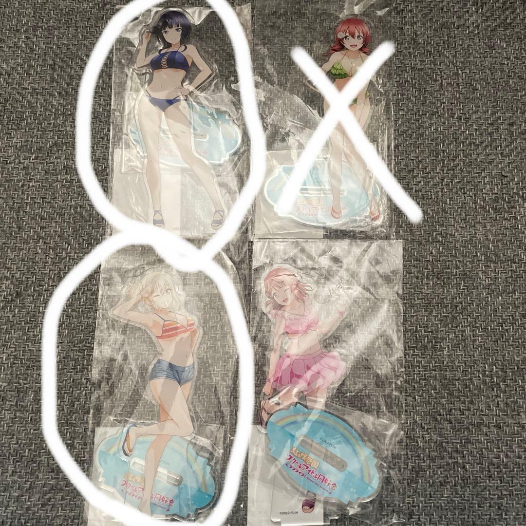 水着キャラクター アクリルスタンド 2体セット
