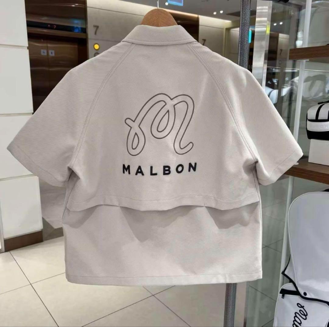 まっくんページ⛳Malbon 半袖シャツ×ショートパンツ ベージュコーデ