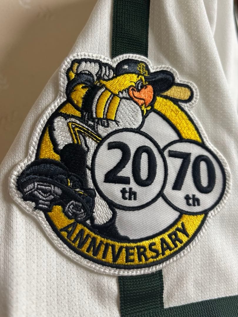 南海ホークス 復刻モデル ユニフォーム ホークス創立70周年＆20周年　Lサイズ