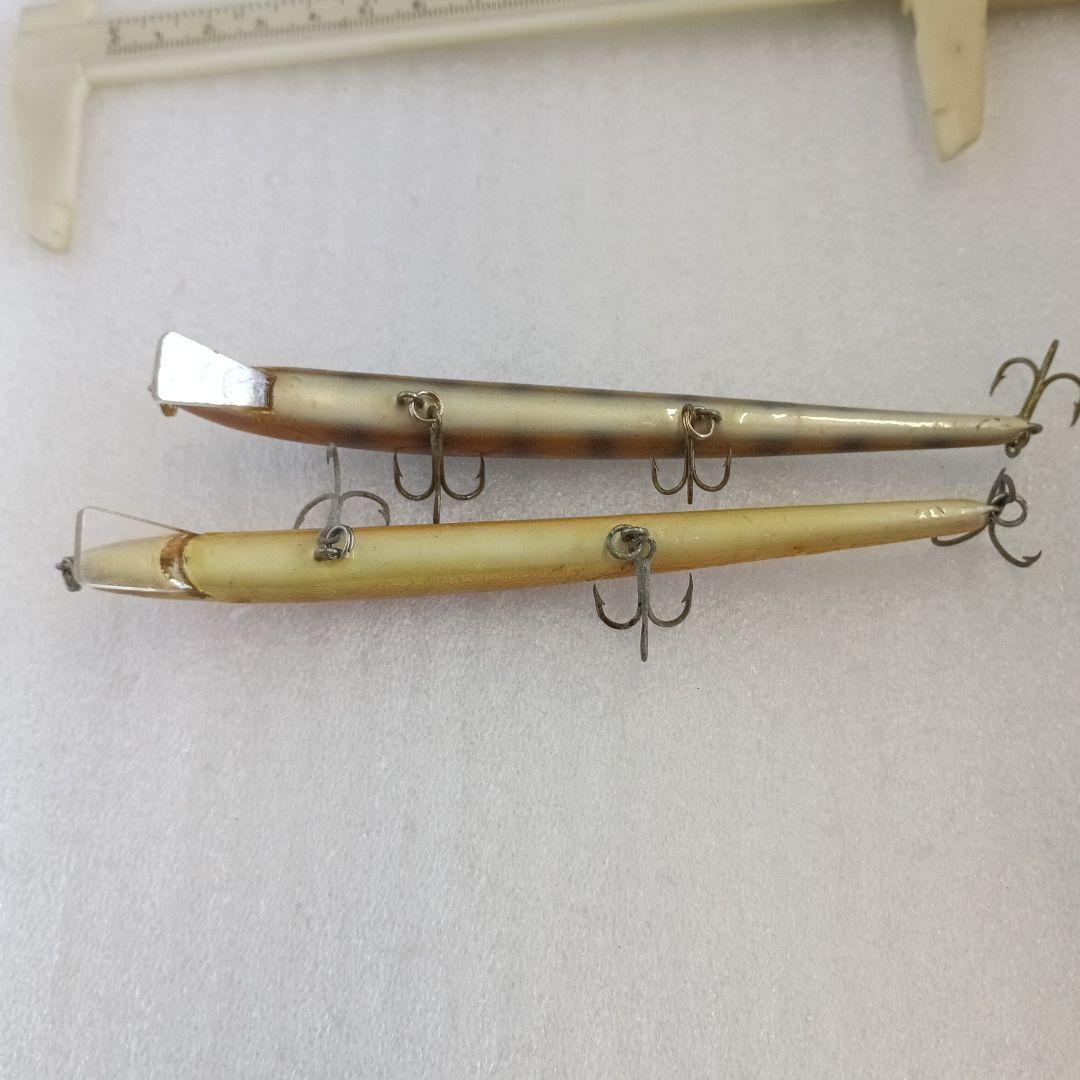オールドハンドメイドルアー　ナベミノー　約13センチ　2個セット