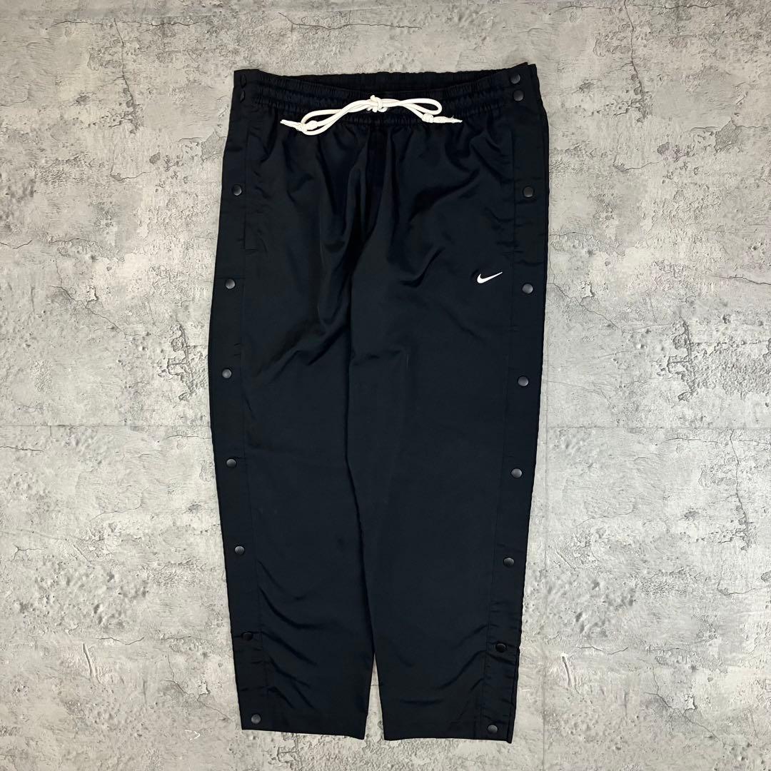 NIKE ナイキ ティアアウェイ パンツ 古着 刺繍 スウッシュ 黒 2XL