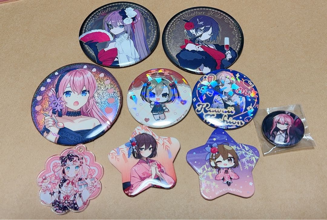 希少　巡音ルカ　MEIKO アクリルスタンド　誕生祭　缶バッジ　セット　初音ミク