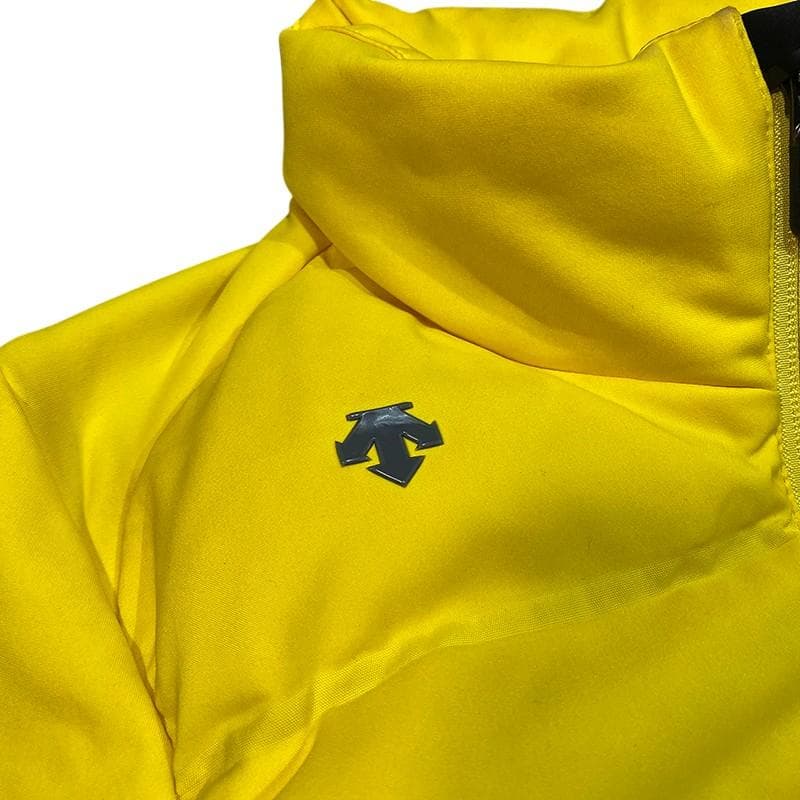 DESCENTE デサント ゴルフ フルジップ ダウン ジャケット S イエロー