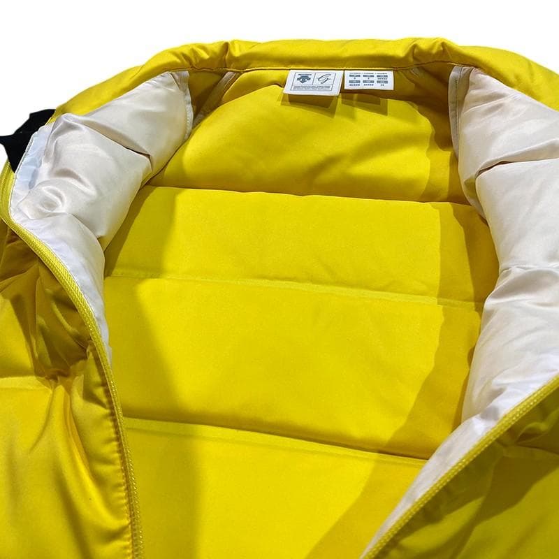 DESCENTE デサント ゴルフ フルジップ ダウン ジャケット S イエロー