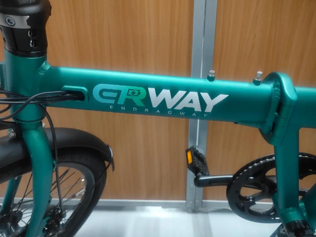【新生活応援セール開催中！】折り畳み電動アシスト自転車ERWAY A01グリーン