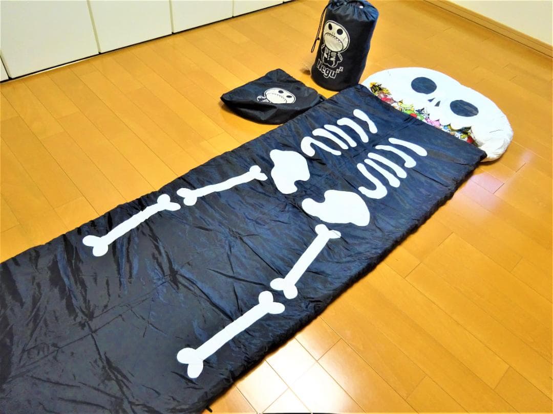 2個　寝袋　SAZAC　サザック　ガイコツ