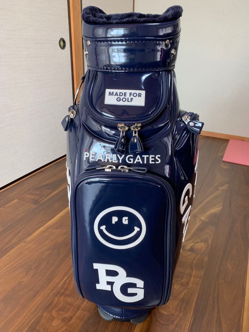 美品　PEARLY GATES キャディバッグ ネイビー
