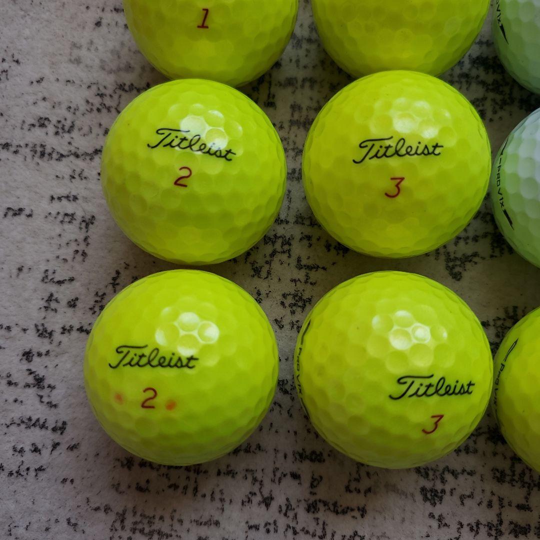 美品タイトリスト 　PROV1xゴルフボール セット 24個