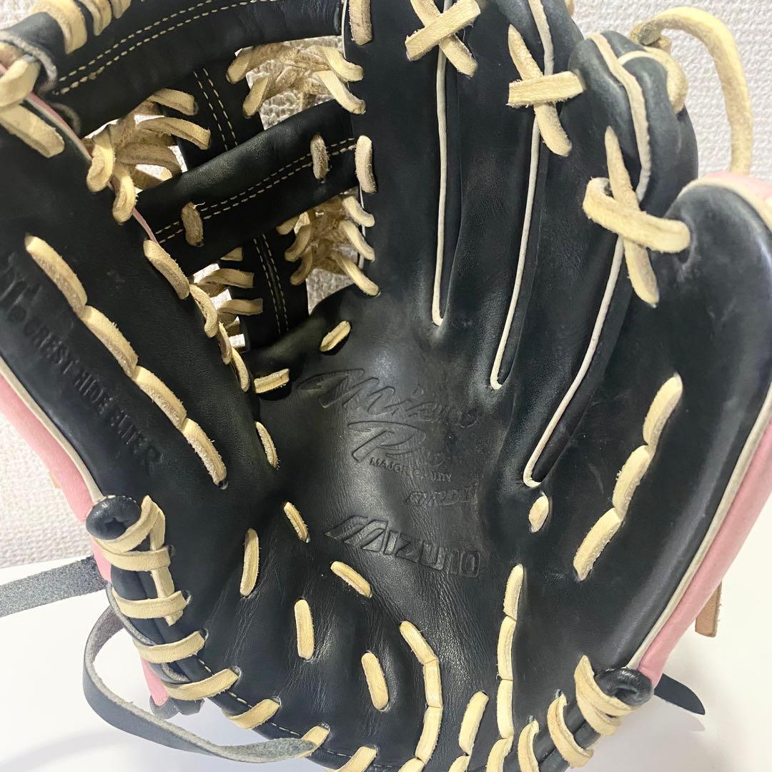 ミズノプロ 軟式 オーダーグラブ 耕作印 内野手 ピンク MizunoPro