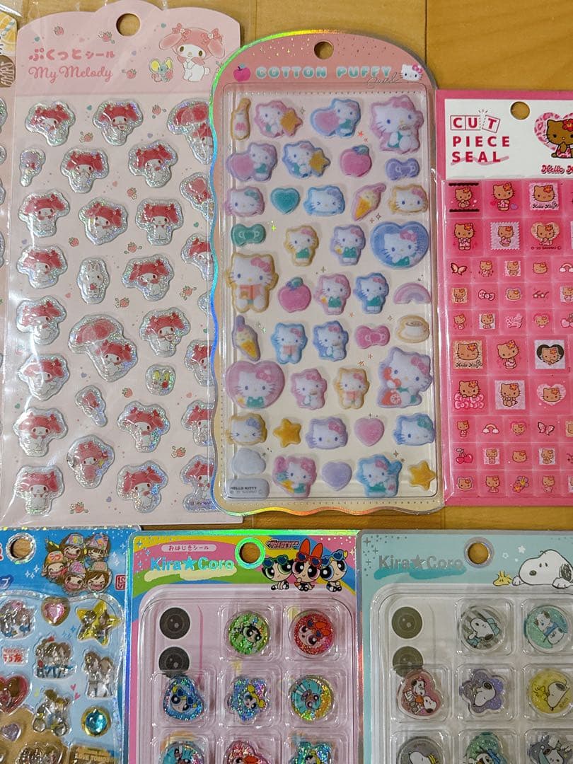人気シール13枚セット販売　うるちゅるジュエルプチドロップおはじきタイルシール