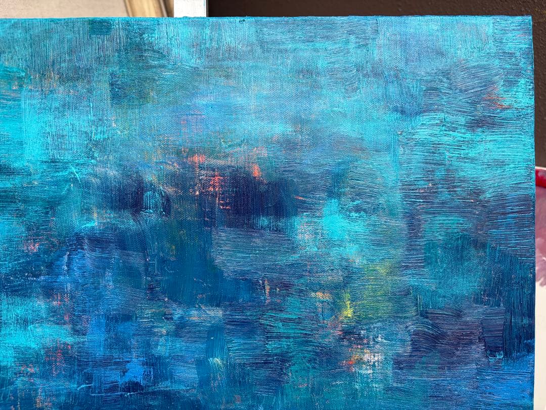 【最終価格】絵画　油絵　原画　抽象画　現代アート　F8
