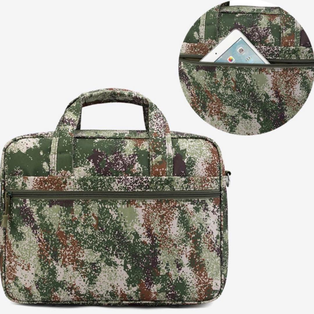 新品 中国軍特殊部隊将校用07式林地迷彩防水カバン　戦地用ブリーフケース