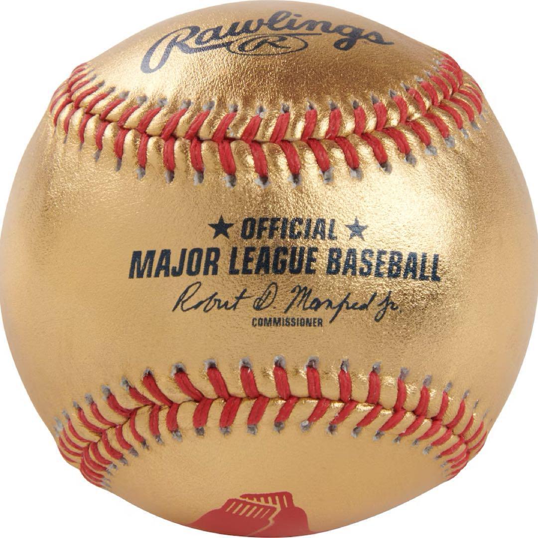 ボストン・レッドソックス ゴールドレザー野球ボール　Rawlingsローリングス