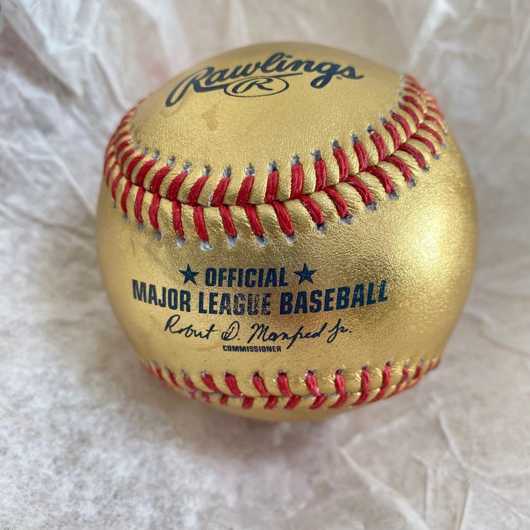 ボストン・レッドソックス ゴールドレザー野球ボール　Rawlingsローリングス
