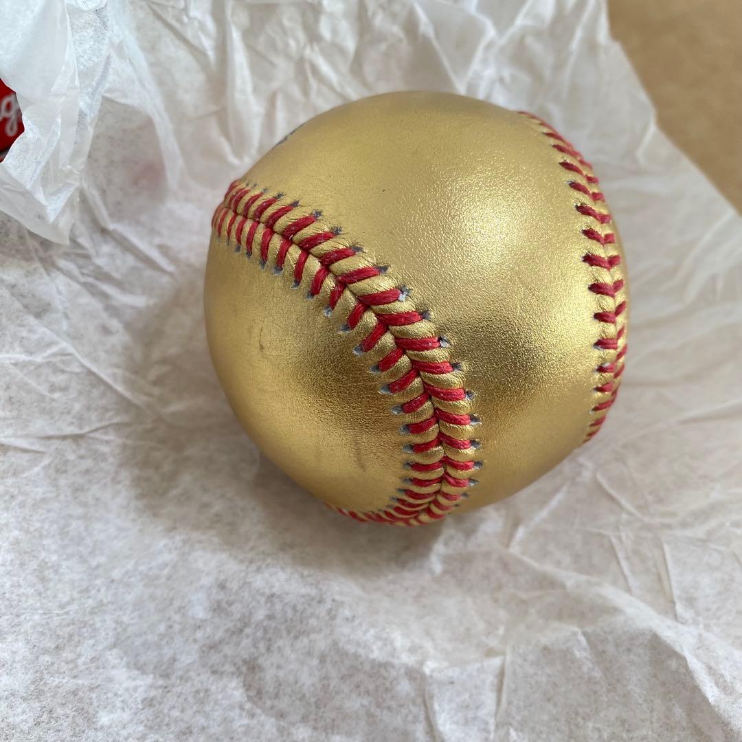 ボストン・レッドソックス ゴールドレザー野球ボール　Rawlingsローリングス