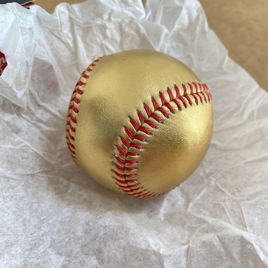 ボストン・レッドソックス ゴールドレザー野球ボール　Rawlingsローリングス