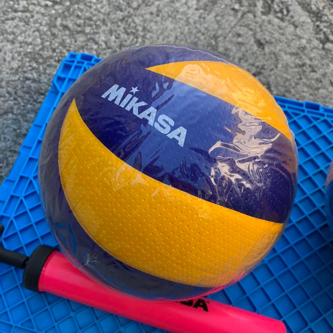 Mikasa MVA400 バレーボール 2個セット ポンプ付き