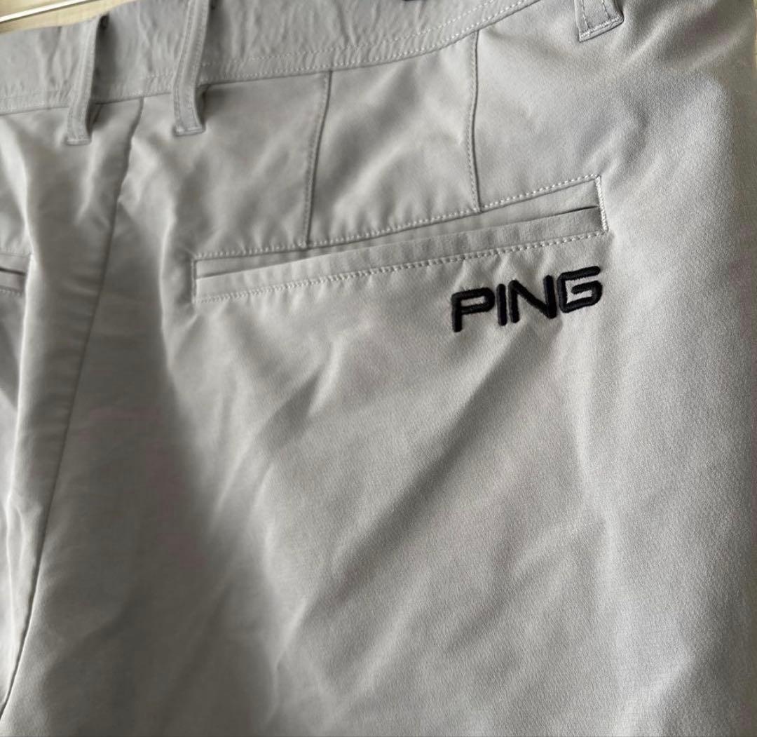 PING グレー ゴルフパンツ　Ｌサイズ　ストレッチ