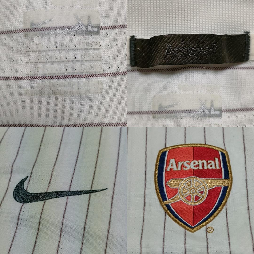【希少】ナイキ アーセナル ユニフォーム 半袖 XLサイズ ストライプ nike