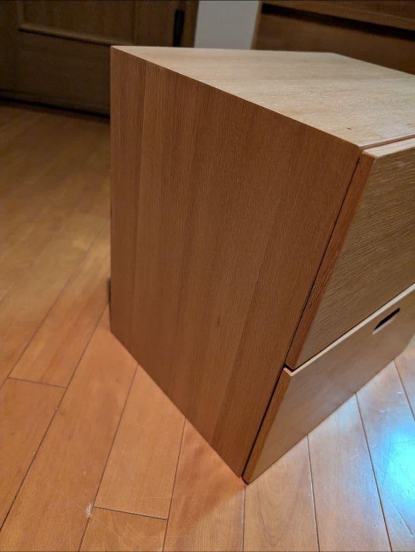 ミ*ナ様 《送料込》無印良品 スタッキングシェルフ 2×2 引出付 棚 収納