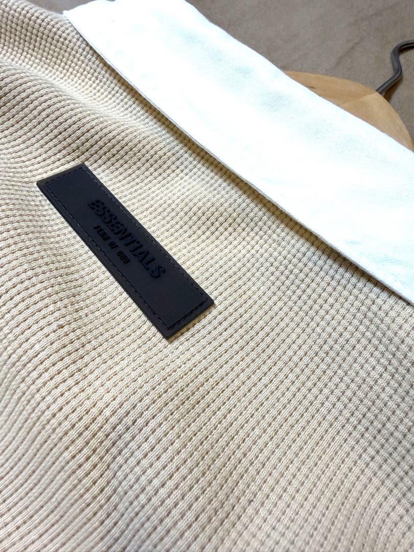ウェア ESSENTIALS HEAVY WAFFLE HENLEY RUGBY