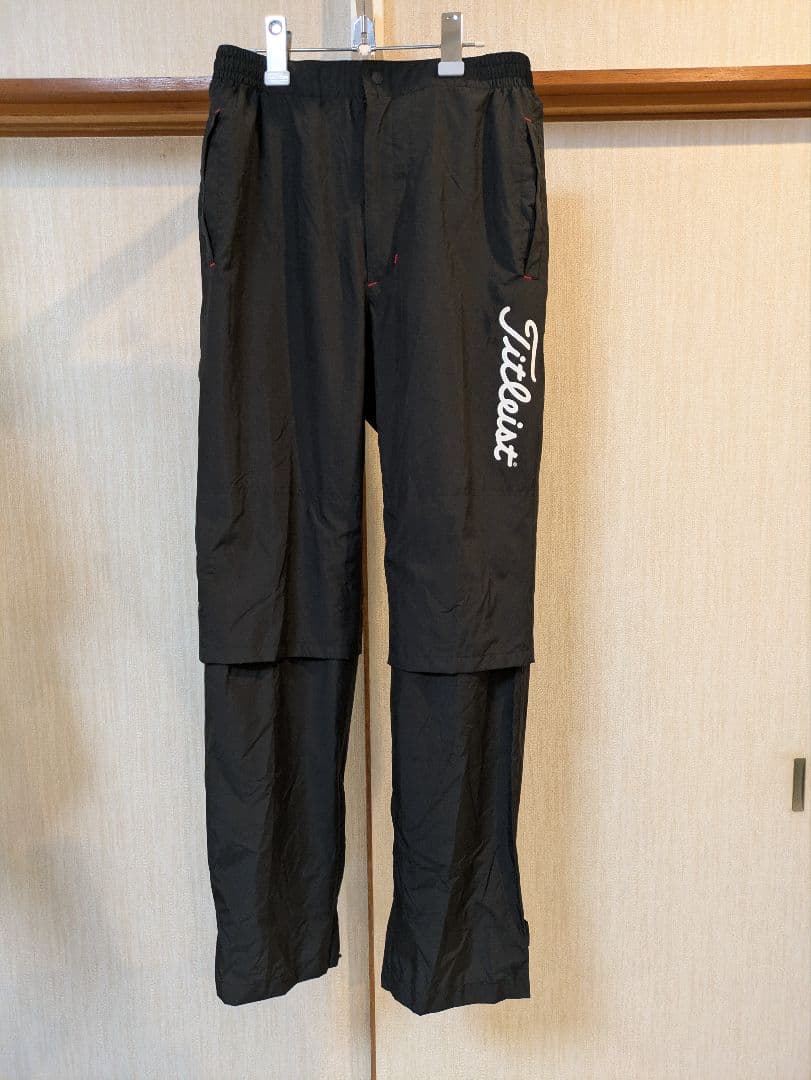 Titleist メンズ レインウェア M ホワイト/ブラック