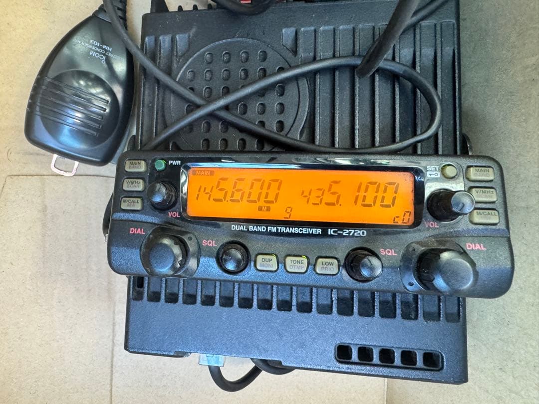 受信機 ICOM IC-2720 ICOM 144/430MHz 20W/10W/2W