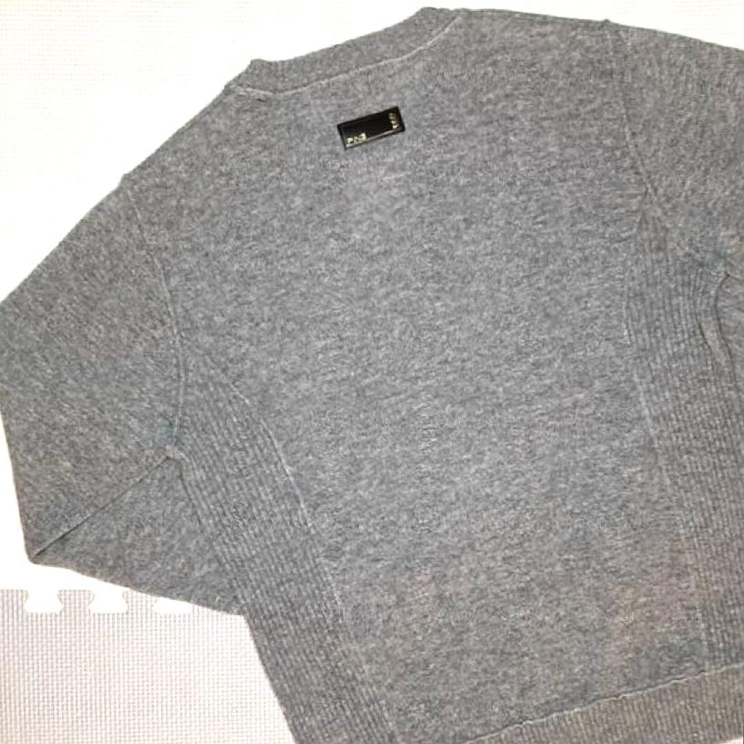 PING カシミヤ100% サイドリブ クルーネックプルオーバー（GRAY／M）