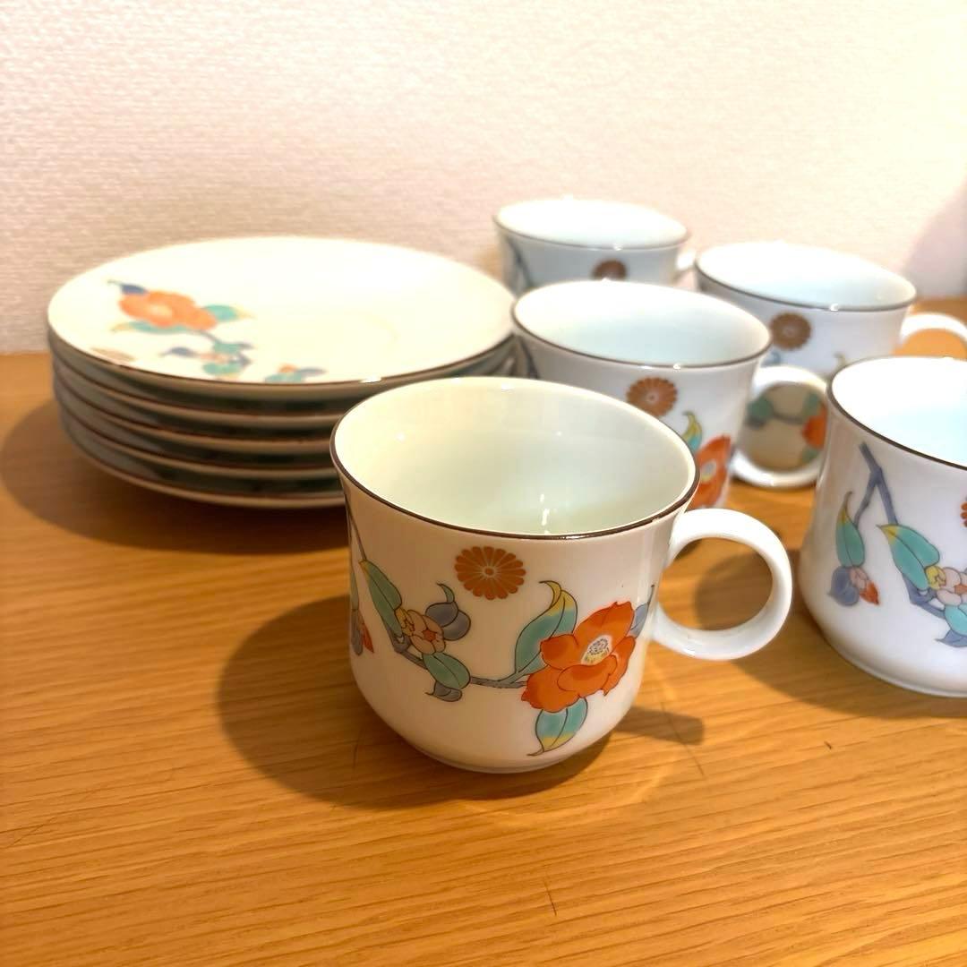 【美品】有田焼　カップ&ソーサー 皿5枚 カップ5個