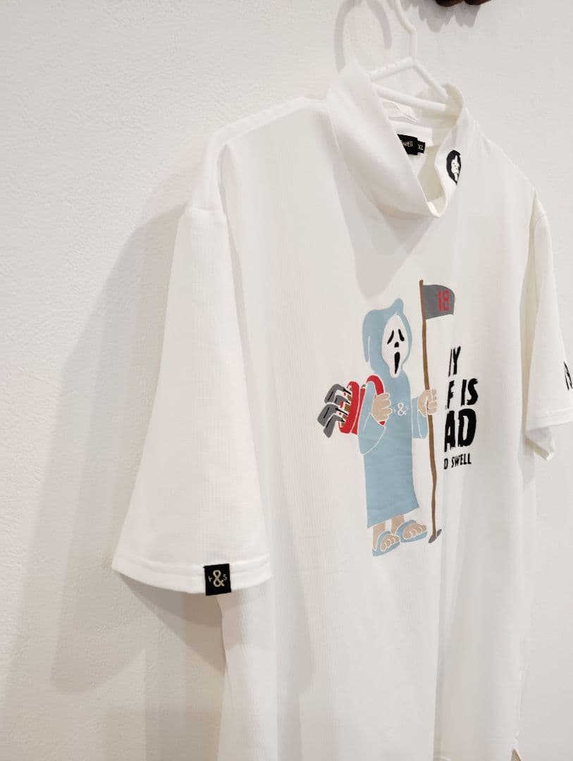 【美品】rough&swell　2025年春夏　モックネックシャツ