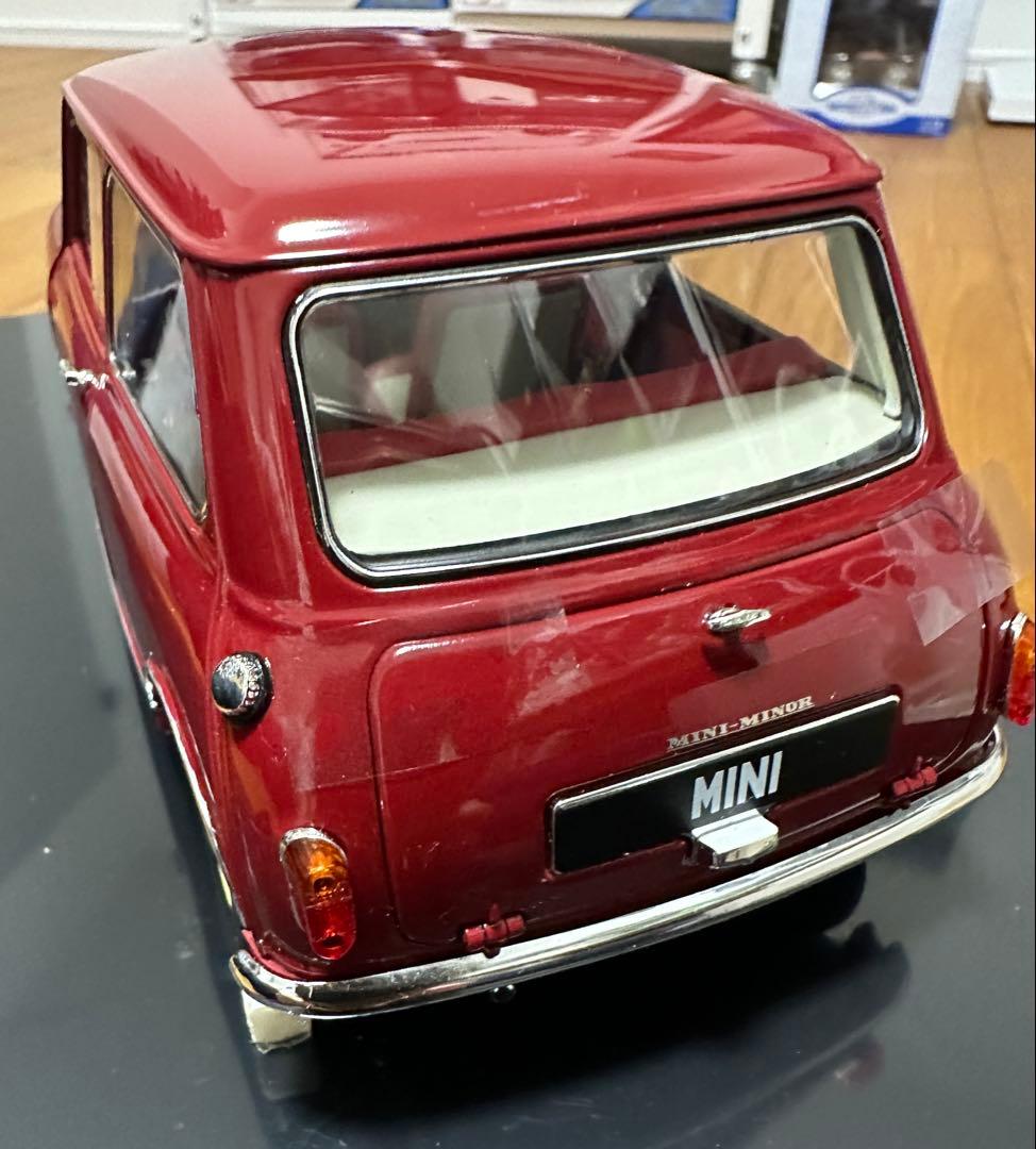 京商モーリスMINI ミニカー バーガンディ色