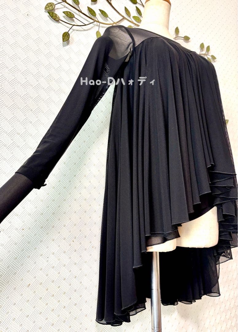 新品★トップス★M★レオタード★胸パット付き★社交ダンス★バレエ★エレガント