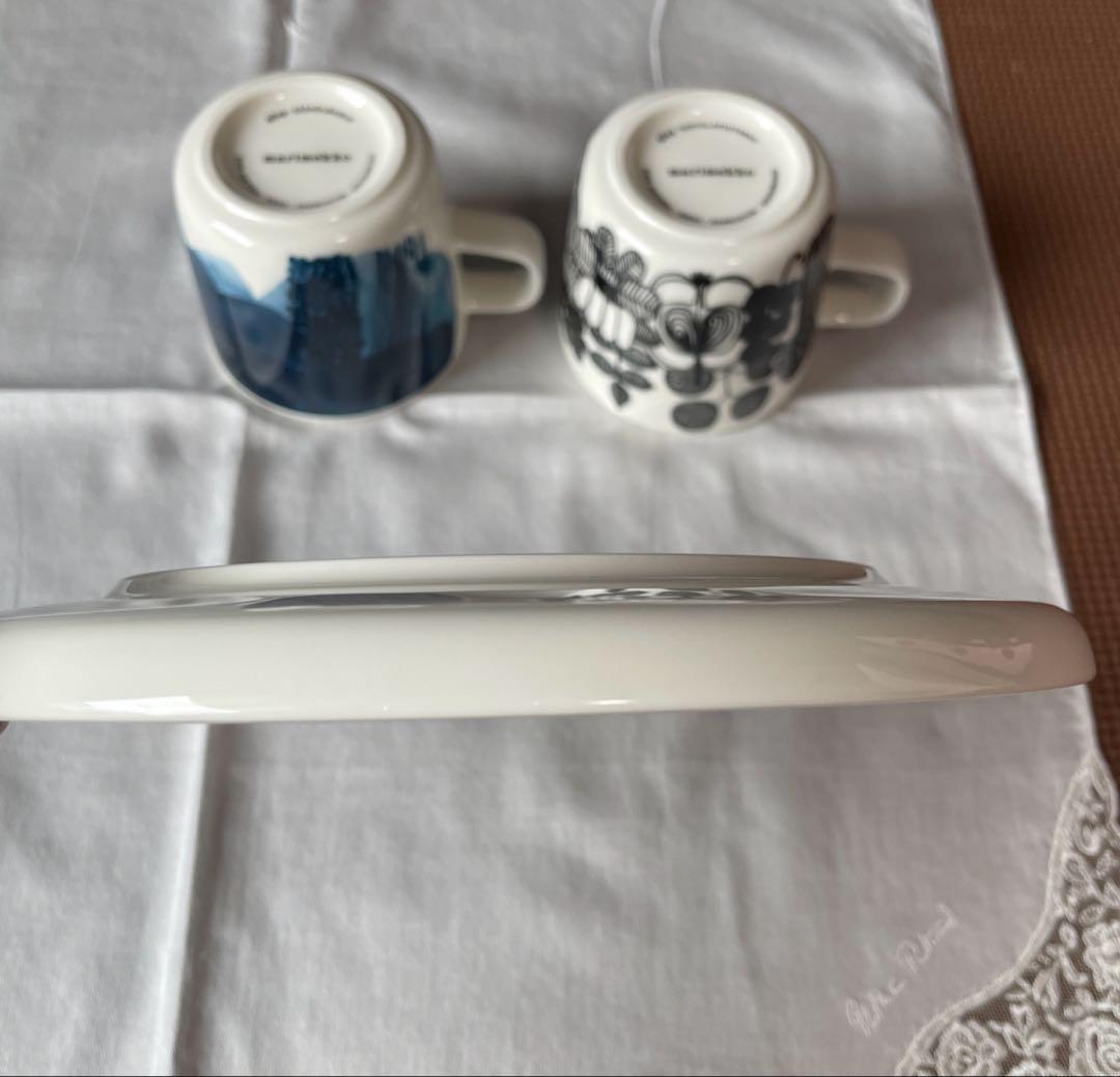 marimekko マリメッコ　 プレート　コーヒーカップ3点セット