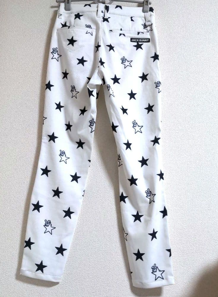 再再再値下げ新品　ジャックバニー　パンツ1 裏起毛白ホワイト定価17600円秋冬