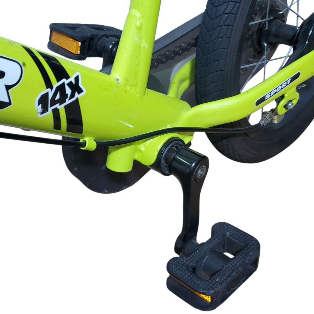 廃盤 限定色 ストライダー STRIDER 14X ライムイエロー 自転車