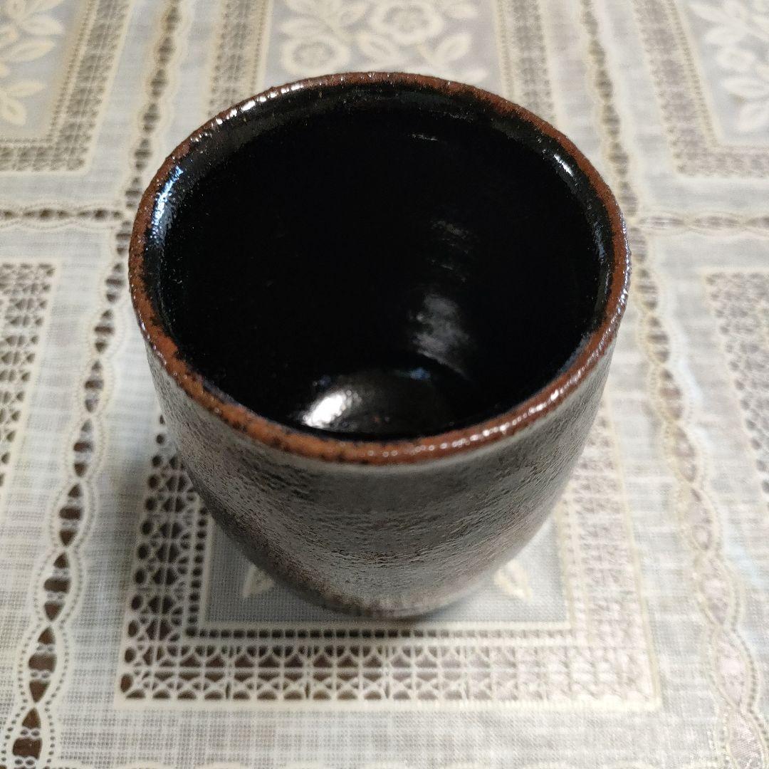\"未使用\" 十三代　中里太郎右衛門 作 『唐津湯呑』、共箱＆略歴書付