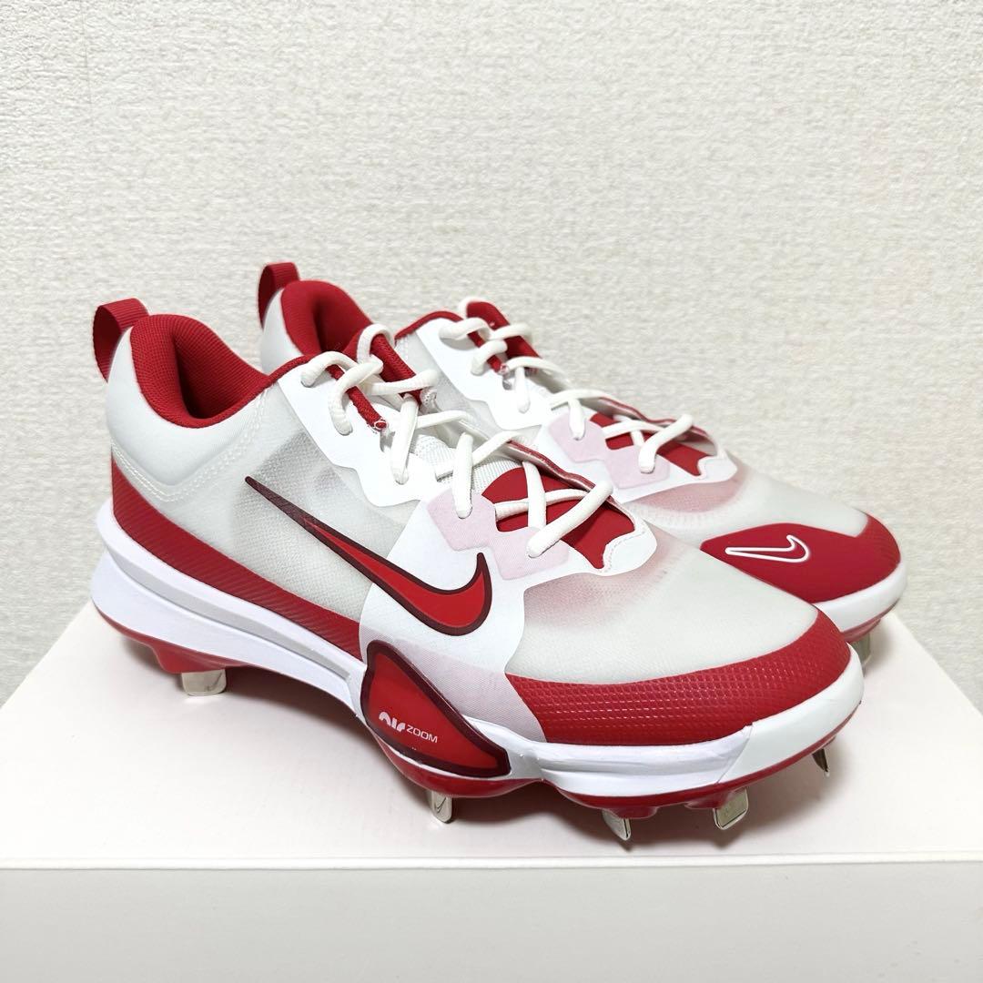 ナイキ フォース トラウト プロ 金具 26 野球 スパイク 靴 シューズ 白