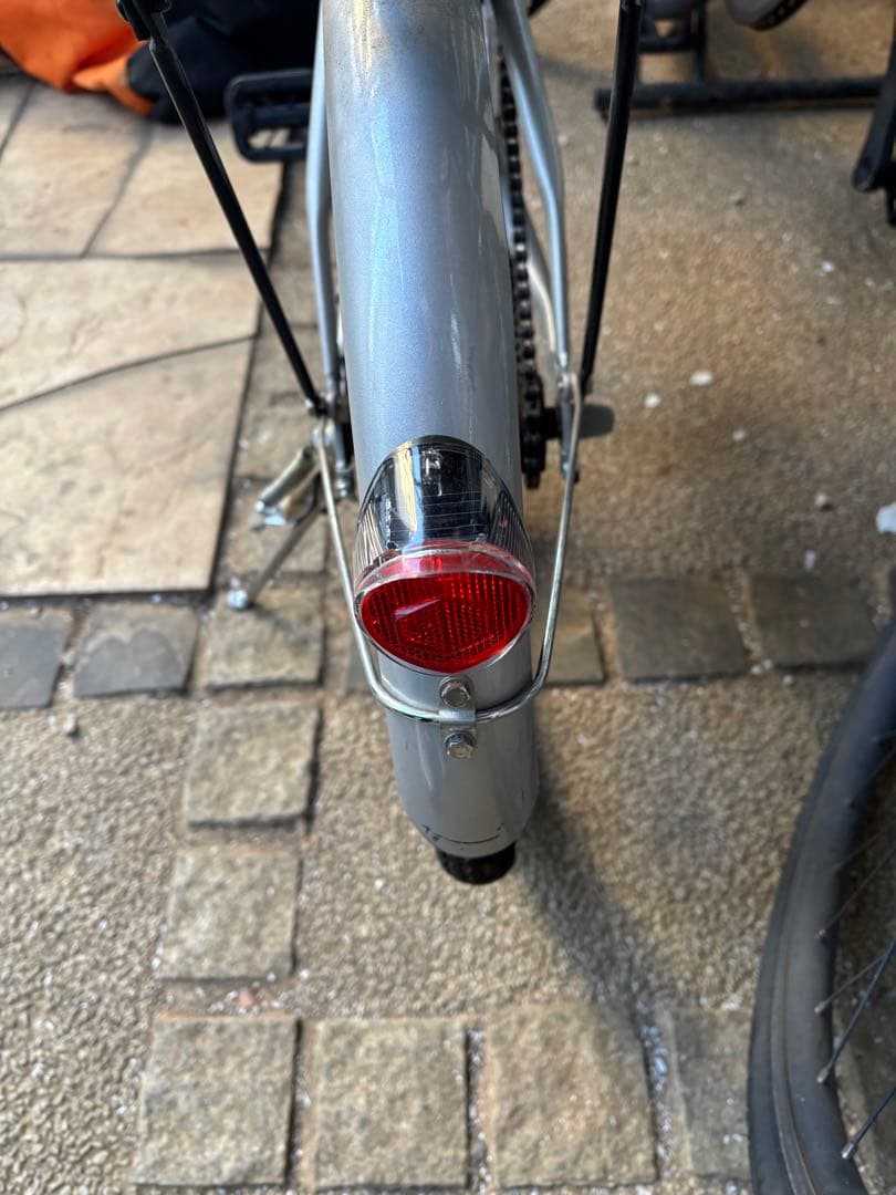 折りたたみ自転車　　オレンジバッグ、鍵付き