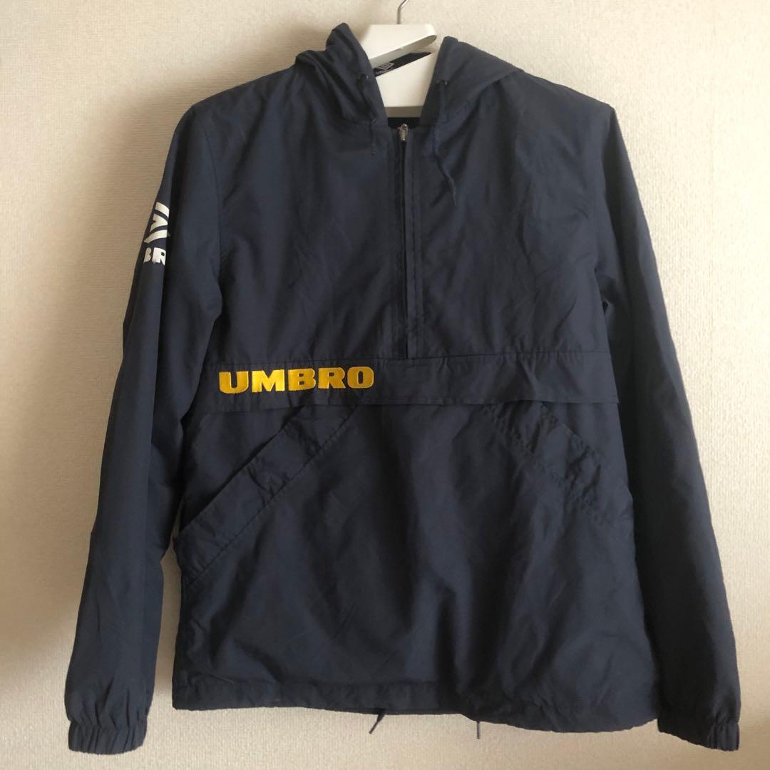 UMBRO アンブロ　Sサイズ ナイロンハーフジップパーカー　ミシガンカラー