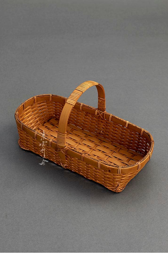 竹細工 極上品かご 収納 果物かご 手作工芸品 市場かご 手提かご 買い物かご