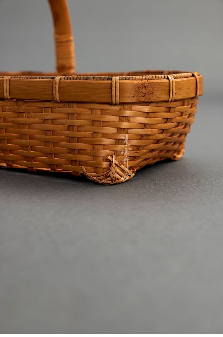 竹細工 極上品かご 収納 果物かご 手作工芸品 市場かご 手提かご 買い物かご