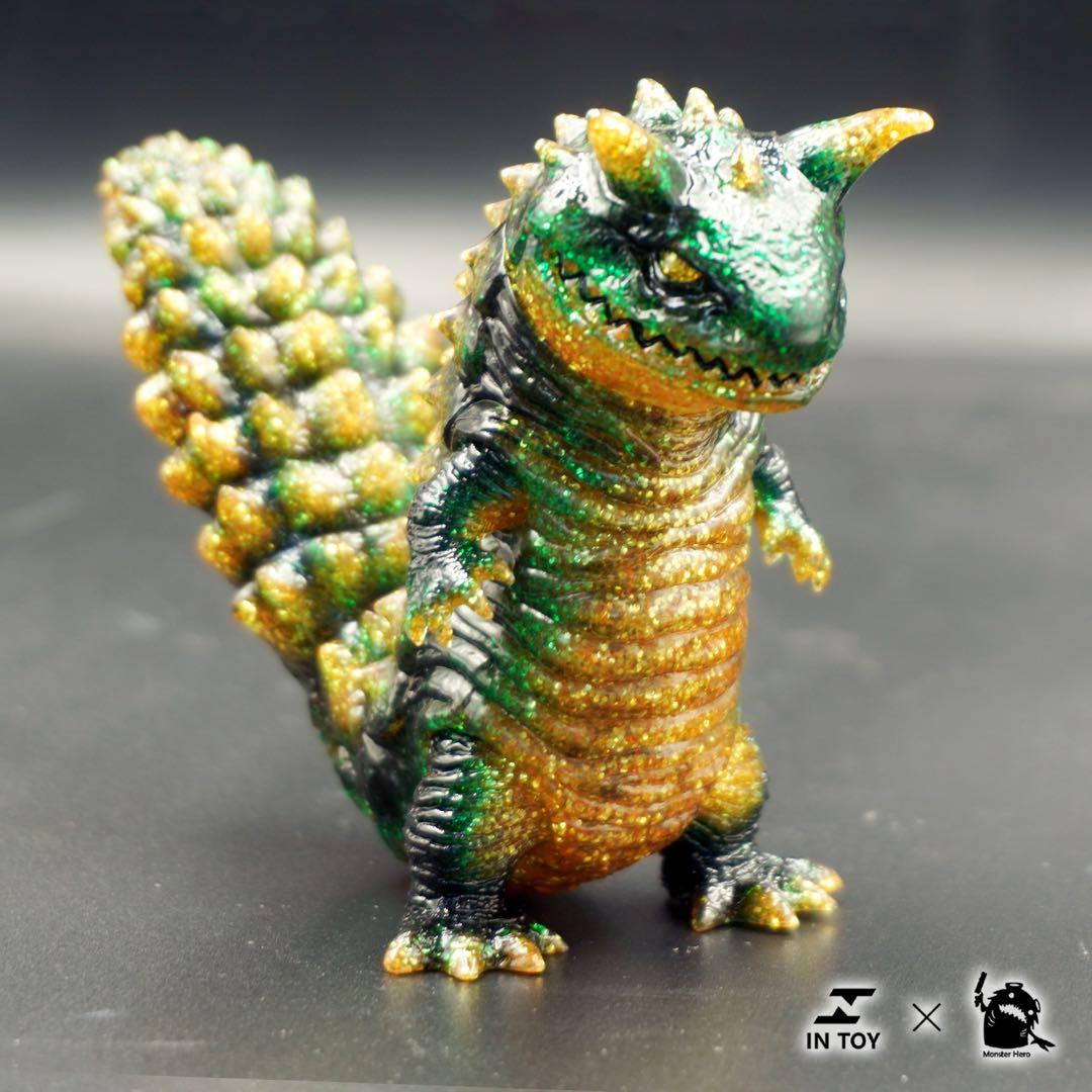 ミニ超獣　レオパ　フトアゴ　怪獣　可動　ソフビ　フィギュア　光輝　3体